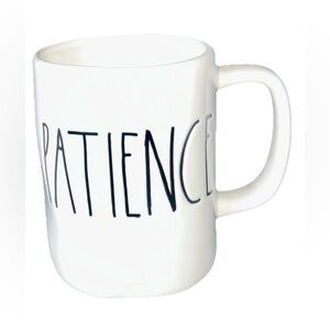 Rae Dunn White Mug- Patience